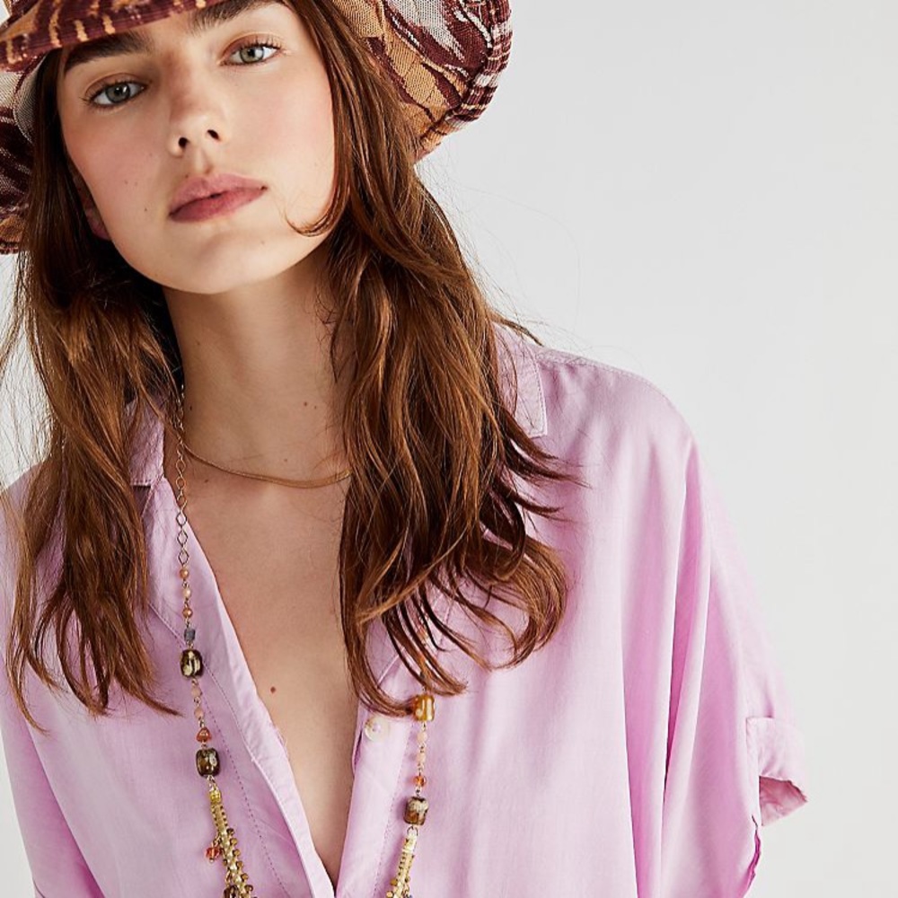 Free People silky blouse